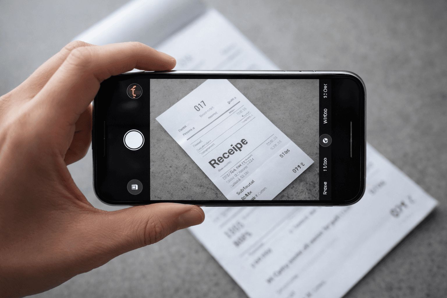 Expense capture with automatic OCR recognition