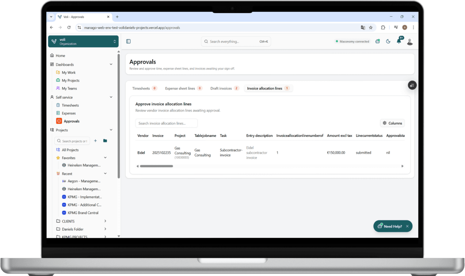 Vendor invoice approvals in Teams