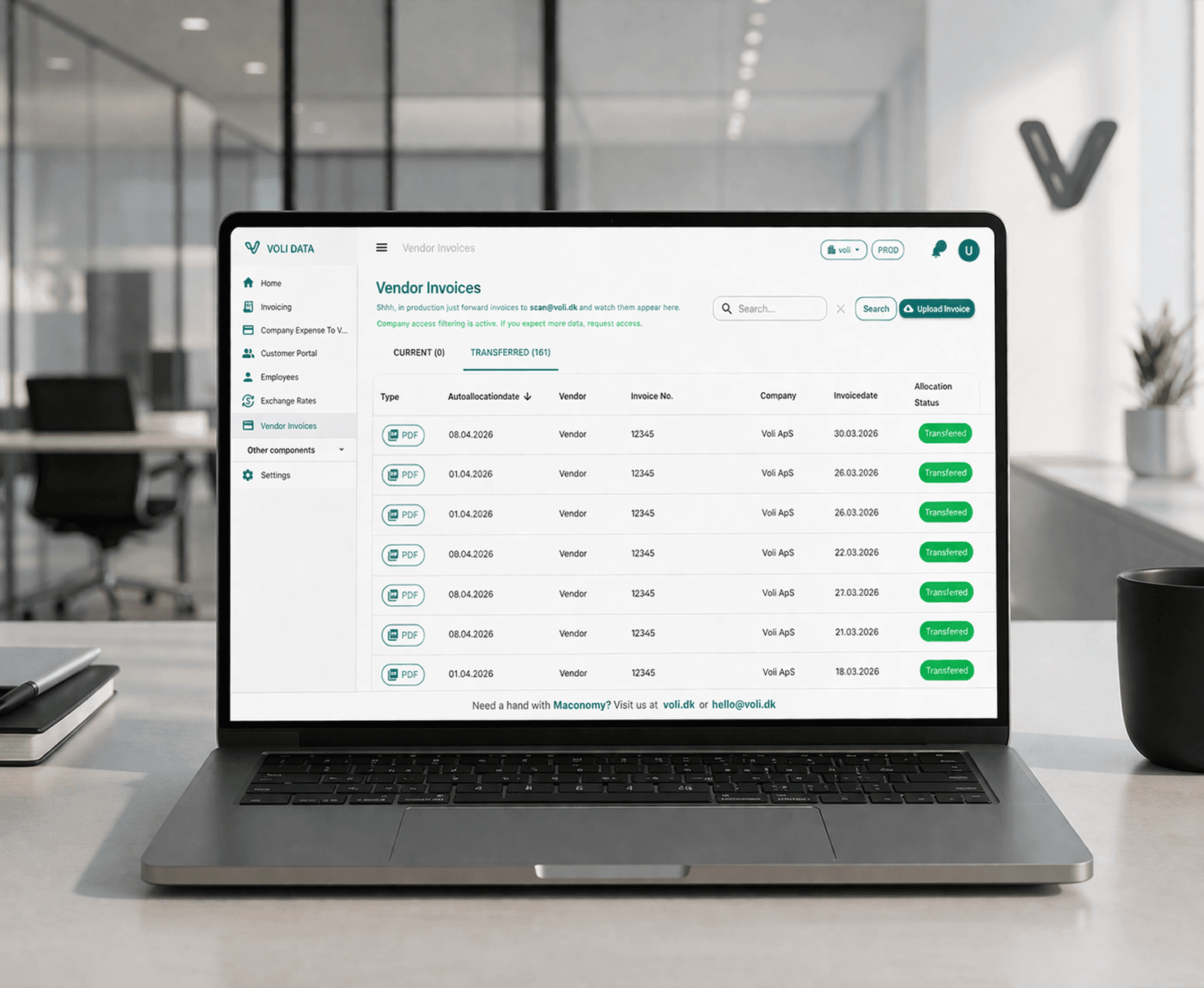 VOLI Data overview