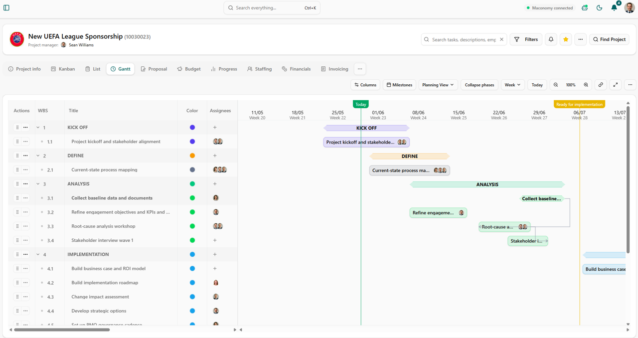 Full planning capabilities